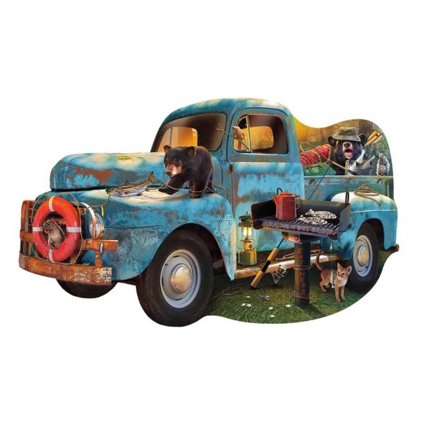 Niebieska ciężarówka (1000el.) - Sklep Art Puzzle
